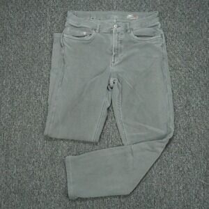 Faherty Pants Men 31x30 Slate Gray Stretch Terry 5 Pocket Straight